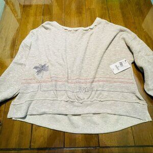Rip Curl Embroidered Logo Hi-Lo Sweatshirt NWT XL
